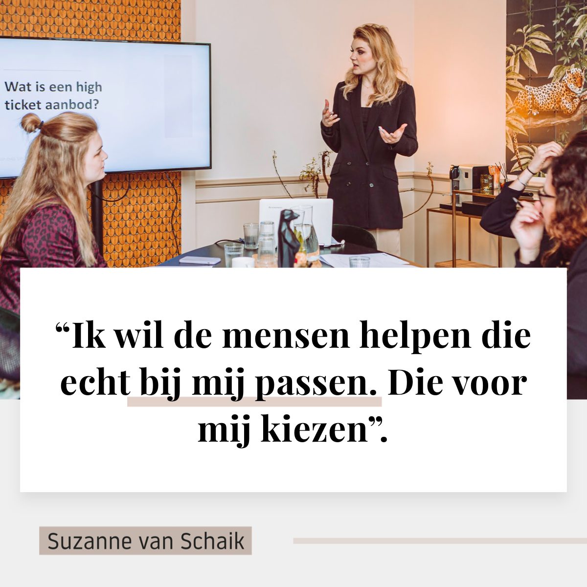 geld verdienen, businessmodel, boodschap, aanbod, verkoopgesprekken, webinars, high-end positionering, suzanne van schaik, businesscoach, sofie sun, transformatie, waarde, testimonial, review, passief inkomen, mensen die voor mij kiezen, high ticket aanbod, high-end aanbod,